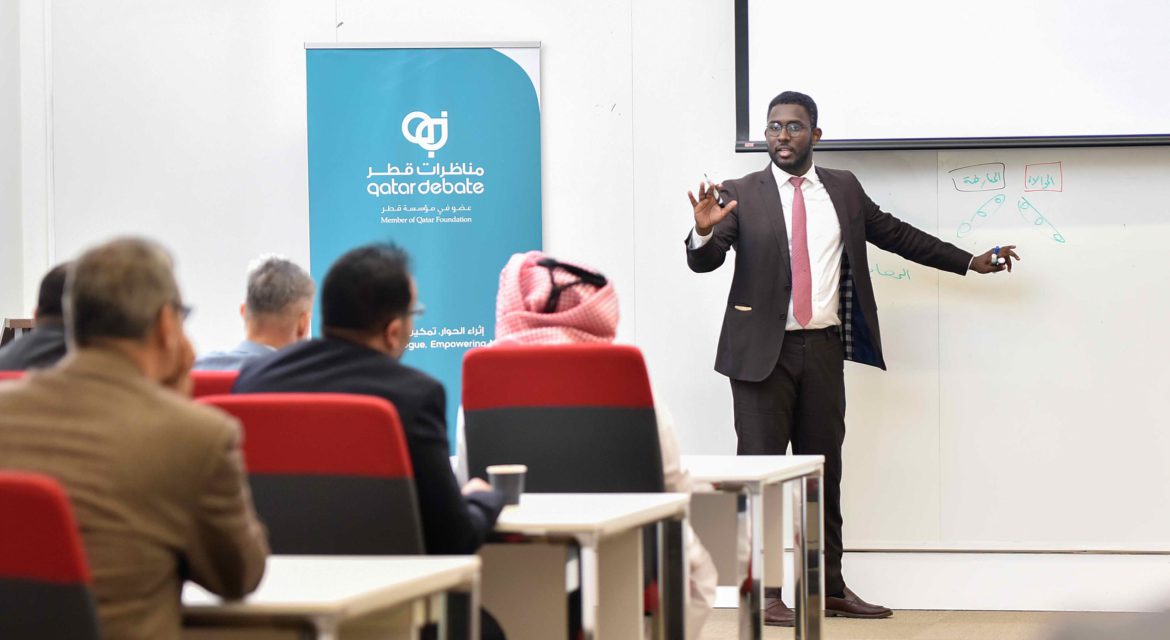 Police College take part in a workshop in using debates in the classroom