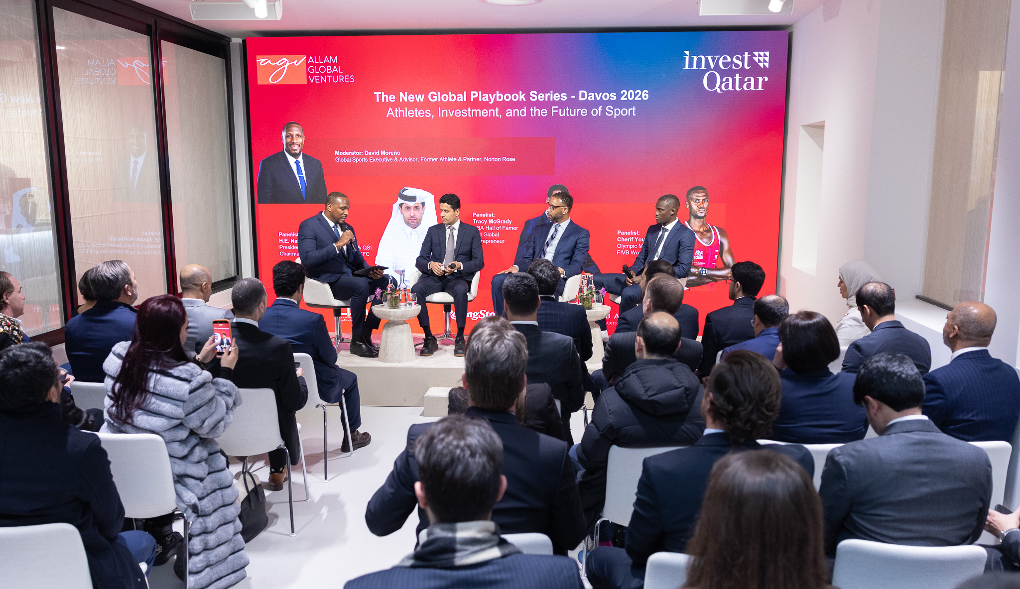 مركز مناظرات قطر يشارك في جلسة دولية رفيعة حول الرياضيين والاستثمار ومستقبل الرياضة في دافوس