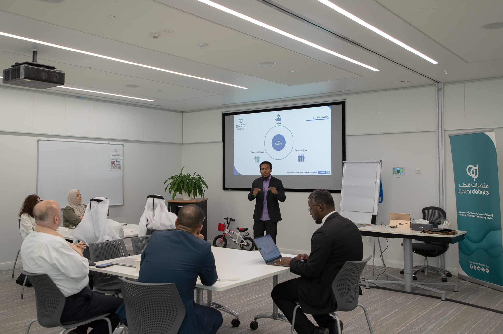 Introductory Workshop Held to Launch “Arabic Student Debate Clubs” Across Qatar Foundation Schools